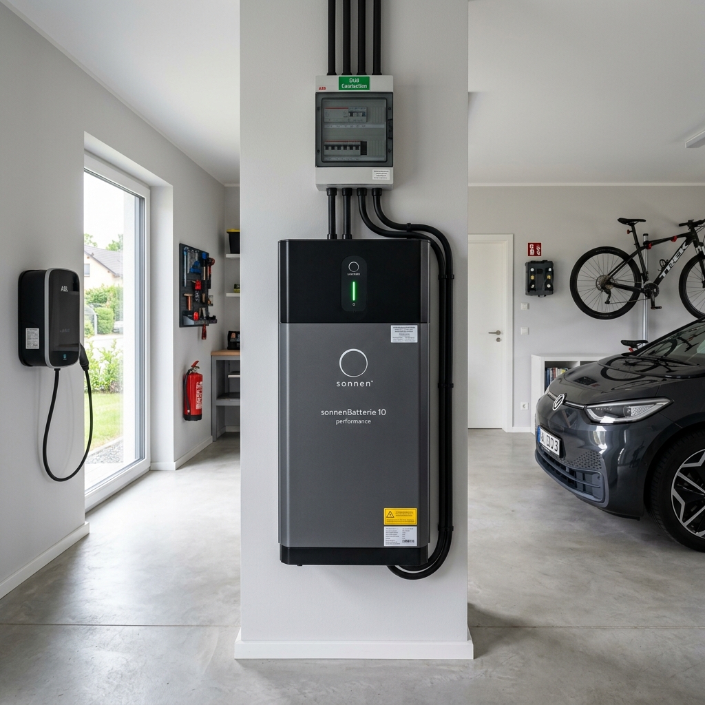 Moderner Lithium-Eisenphosphat Heimspeicher installiert